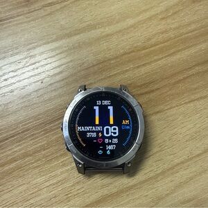 Garmin Smartwatch with Silver and Black Accents